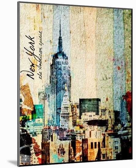 New York, The American Spirit-null-Mounted Art Print