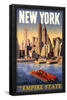 New York - The Empire State-null-Framed Poster