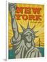 New York – The Empire State-Renee Pulve-Framed Art Print