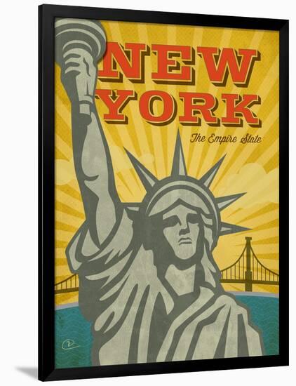 New York – The Empire State-Renee Pulve-Framed Art Print