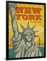 New York – The Empire State-Renee Pulve-Framed Art Print