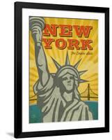 New York – The Empire State-Renee Pulve-Framed Art Print