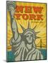 New York – The Empire State-Renee Pulve-Mounted Art Print