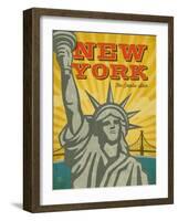 New York – The Empire State-Renee Pulve-Framed Art Print