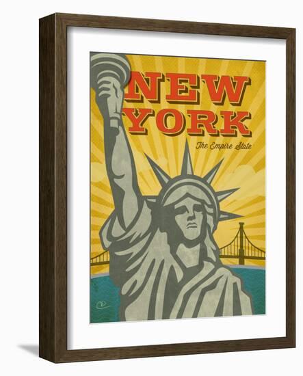 New York – The Empire State-Renee Pulve-Framed Art Print