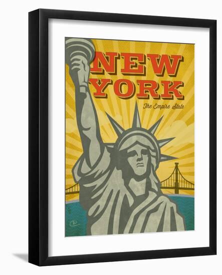 New York – The Empire State-Renee Pulve-Framed Art Print
