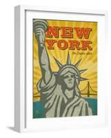 New York – The Empire State-Renee Pulve-Framed Art Print