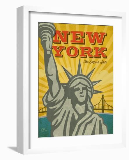 New York – The Empire State-Renee Pulve-Framed Art Print