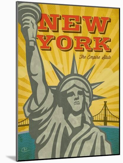 New York – The Empire State-Renee Pulve-Mounted Art Print