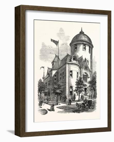 New York: the New Warner Observatory at Rochester. U.S., 1880 1881-null-Framed Giclee Print