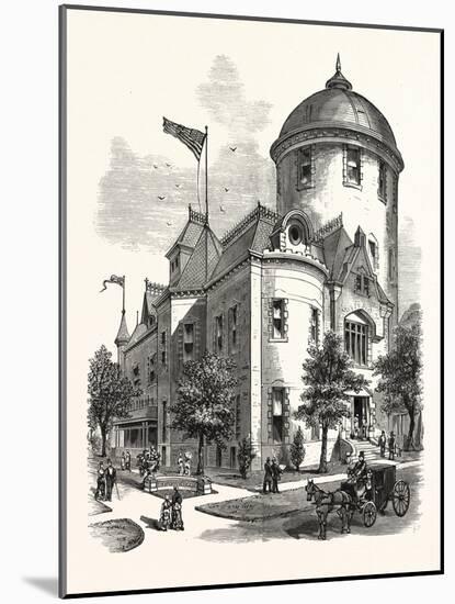 New York: the New Warner Observatory at Rochester. U.S., 1880 1881-null-Mounted Giclee Print