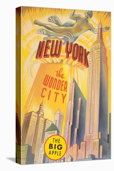 New York, the Wonder City, Skyscrapers-null-Stretched Canvas