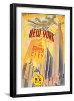 New York, the Wonder City, Skyscrapers-null-Framed Art Print