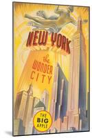 New York, the Wonder City, Skyscrapers-null-Mounted Art Print
