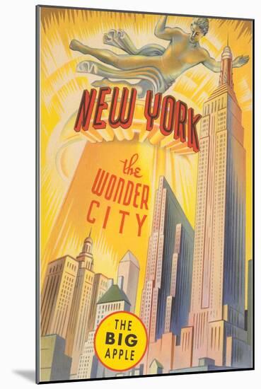 New York, the Wonder City, Skyscrapers-null-Mounted Art Print