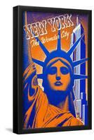 New York- The Wonder City-null-Framed Poster