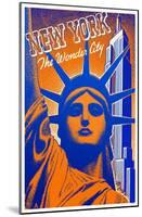 New York- The Wonder City-null-Mounted Poster