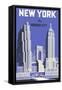New York, the Wonder City-null-Framed Stretched Canvas