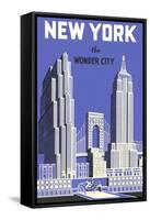 New York, the Wonder City-null-Framed Stretched Canvas