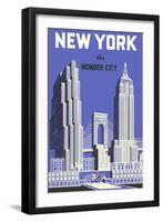 New York, the Wonder City-null-Framed Art Print