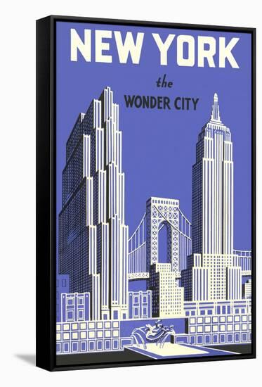 New York, the Wonder City-null-Framed Stretched Canvas