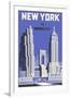 New York, the Wonder City-null-Framed Art Print