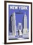 New York, the Wonder City-null-Framed Art Print