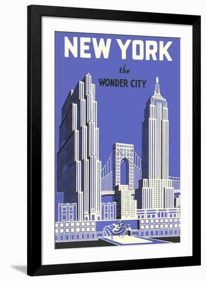 New York, the Wonder City-null-Framed Art Print