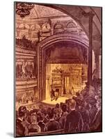 New York theatre interior 1882-Charles Graham-Mounted Giclee Print