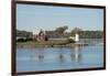 New York, Thousand Islands. Home with lighthouse on tiny island.-Cindy Miller Hopkins-Framed Photographic Print