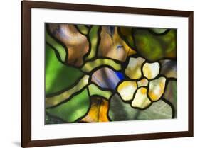 New York, Tiffany stained glass lamp shade.-Cindy Miller Hopkins-Framed Premium Photographic Print