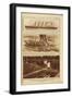 New York Times Illustrations of Sinking of the Lusitania by a German Submarine, 1915-null-Framed Art Print