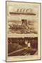 New York Times Illustrations of Sinking of the Lusitania by a German Submarine, 1915-null-Mounted Art Print