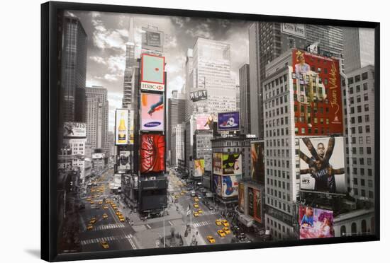 NEW YORK - Times square Aerial-null-Framed Poster