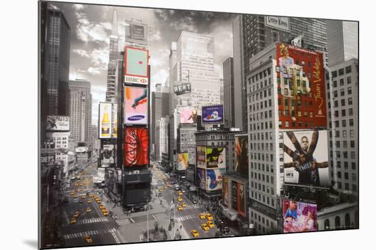 NEW YORK - Times square Aerial-null-Mounted Poster