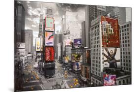 NEW YORK - Times square Aerial-null-Mounted Poster