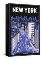 New York, Times Square-null-Framed Stretched Canvas