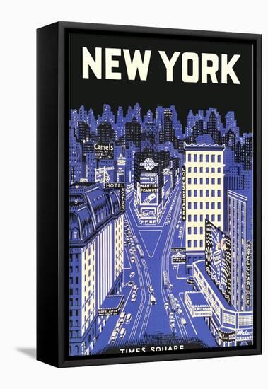 New York, Times Square-null-Framed Stretched Canvas