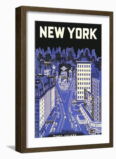 New York, Times Square-null-Framed Art Print