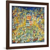 New York Times Square-Bill Bell-Framed Giclee Print