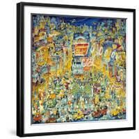 New York Times Square-Bill Bell-Framed Giclee Print