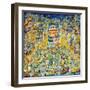 New York Times Square-Bill Bell-Framed Giclee Print