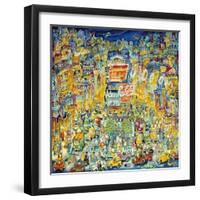 New York Times Square-Bill Bell-Framed Giclee Print