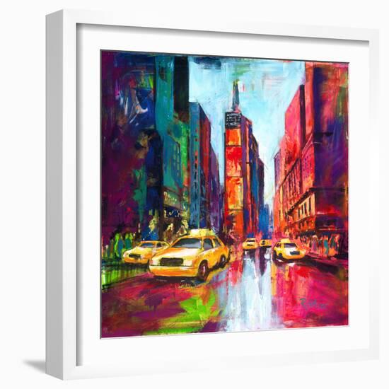 New York Times Square-Renate Holzner-Framed Art Print