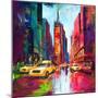 New York Times Square-Renate Holzner-Mounted Art Print