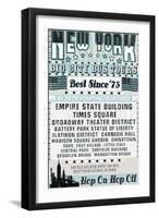 New York Tours '73-The Vintage Collection-Framed Giclee Print