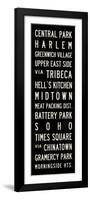 New York Transit Sign-Michael Jon Watt-Framed Giclee Print