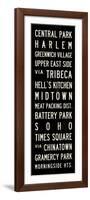 New York Transit Sign-Michael Jon Watt-Framed Giclee Print