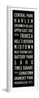 New York Transit Sign-Michael Jon Watt-Framed Premium Giclee Print