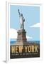 New York Travel Poster-Michael Jon Watt-Framed Giclee Print